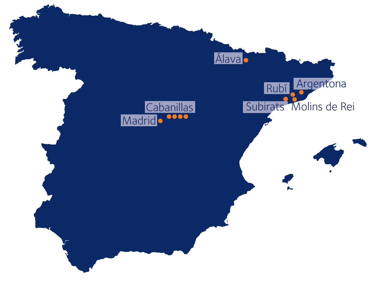mapa delegaciones dsv solutions web